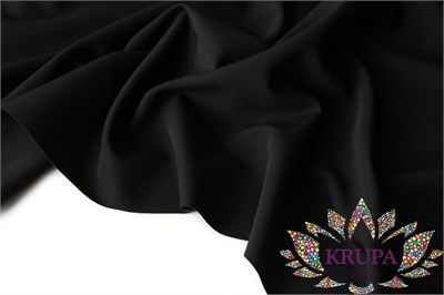 Костюмная ткань "Бостон черный" 31725