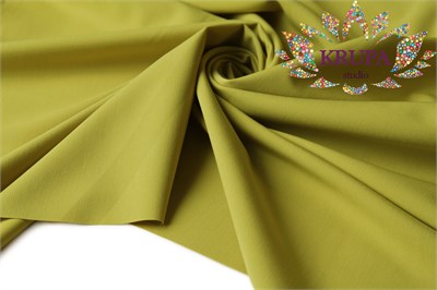 Костюмная ткань "Бостон оливково-желтый" 32576