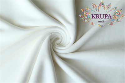 Футер 3-х нитка (петля) велюр эффект "Кокосовое молоко" 31483