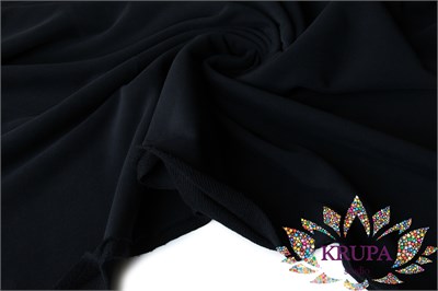 Футер 3-х нитка (петля) велюр эффект "Черный" 31503