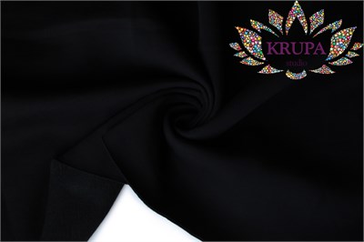 Футер 3-х нитка с начесом велюр эффект "Черный" 31590