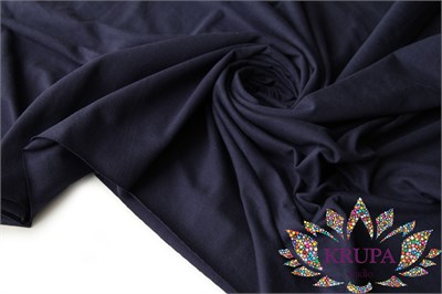 Кулирная гладь 100% хлопок "Темный индиго" 32101