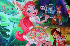 Футер 2-х нитка (Набивной петельный) Волшебный Лес 30047