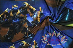 Футер 2-х нитка (Набивной петельный) Трансформеры 022